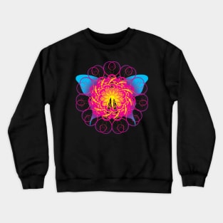 Rainbow Butterfly Crewneck Sweatshirt